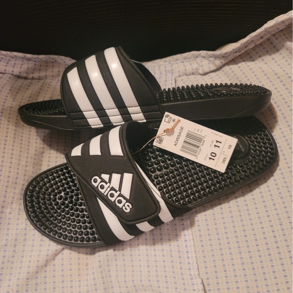 Adidas Women's Adissage Slides Sandals Size 11 - Picture 2 of 10